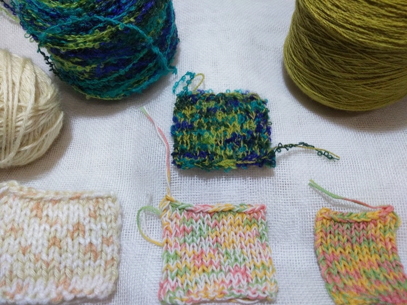 編み物の楽しみ 糸を引き揃えてオリジナルヤーンを作ろう！